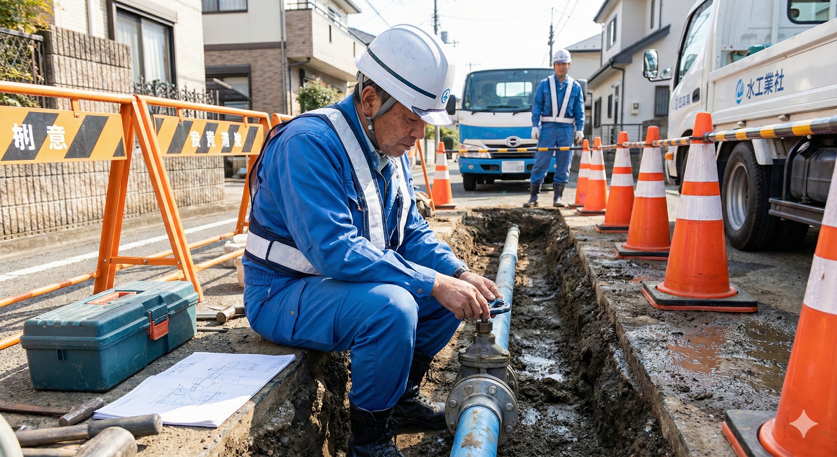 水道局指定工事店のロゴイメージ