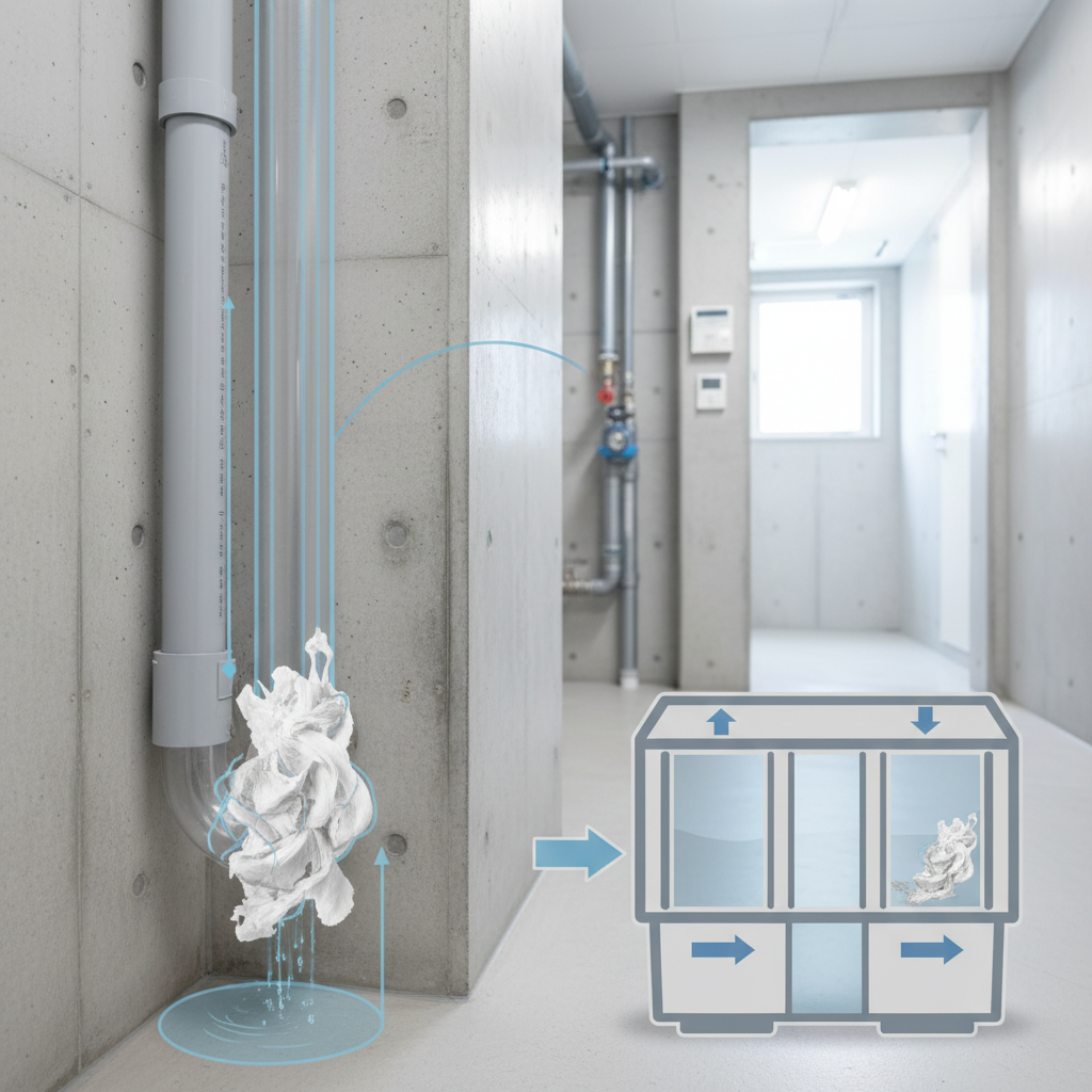 排水管や浄化槽への影響に関する画像