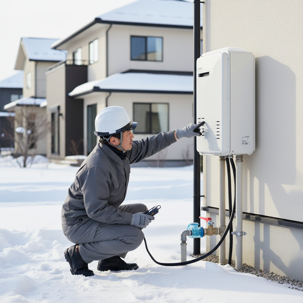 凍結による破損を防ぐための施工ポイントに関する画像