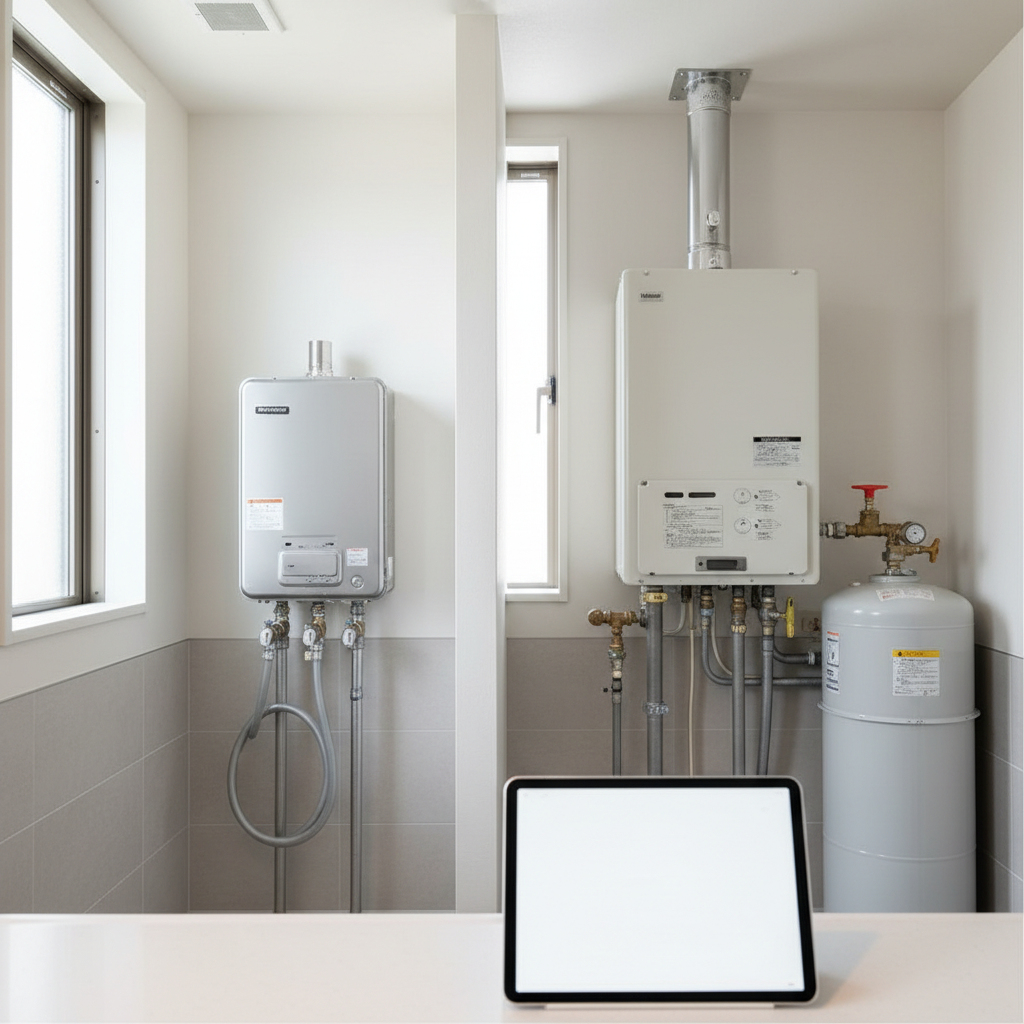 釧路ガス給湯器と灯油ボイラーのコスト比較に関する画像