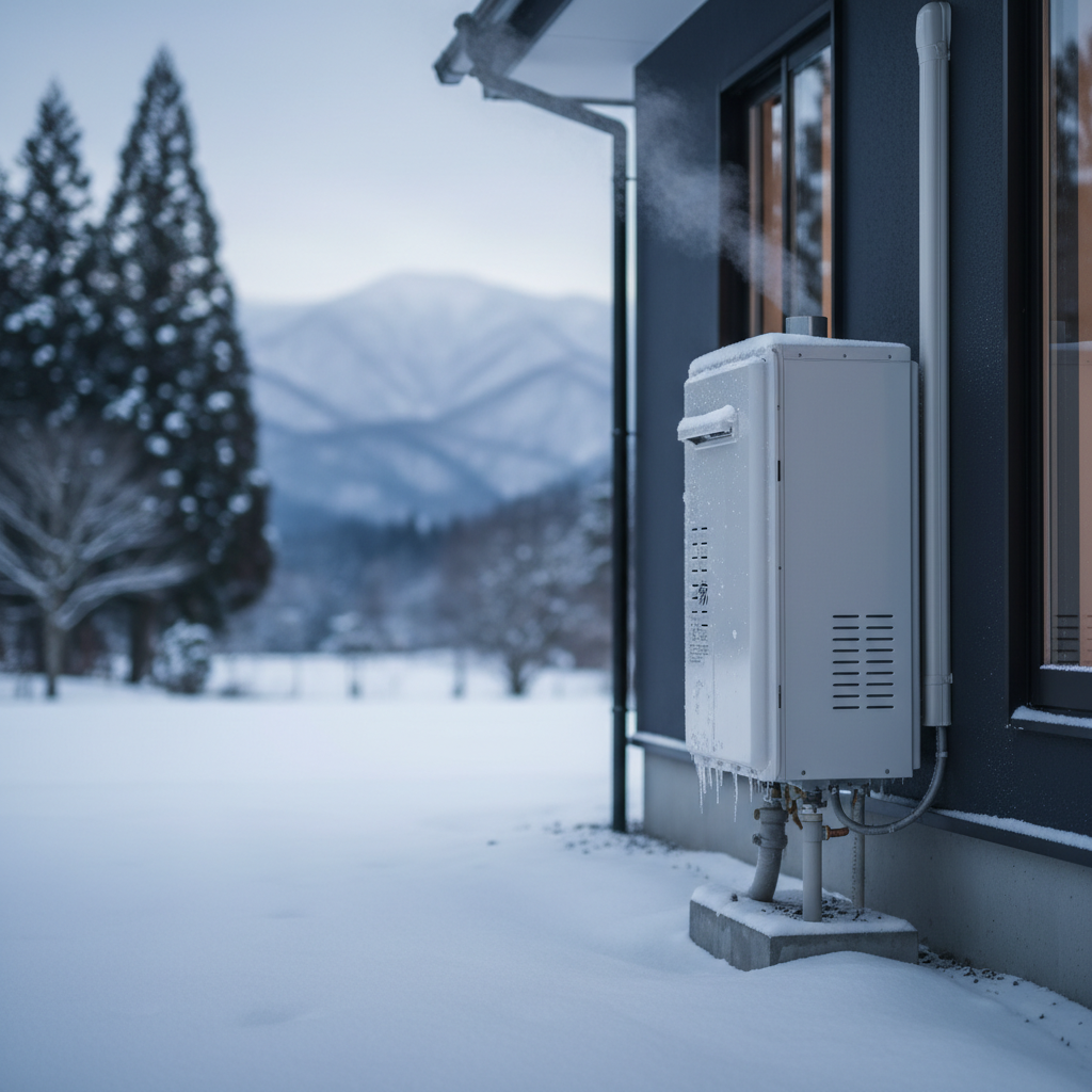 寒冷地における給湯器の寿命目安と交換のサインに関する画像
