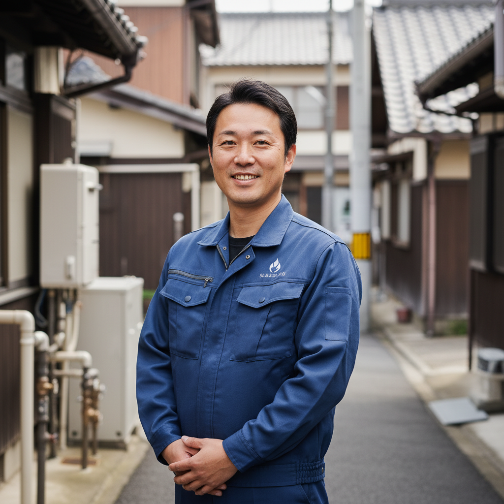 網走の給湯器・ボイラー専門の職人