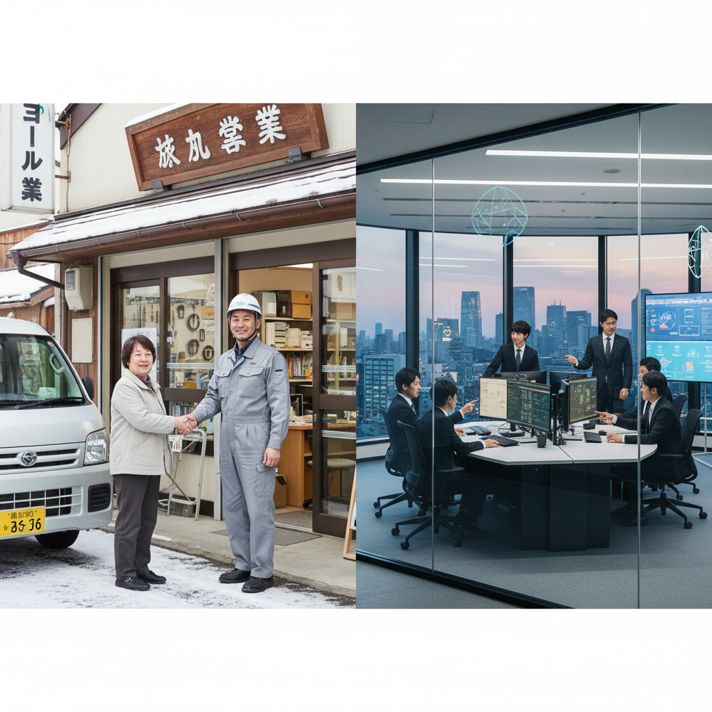 地元密着店と大手ネット業者のメリット・デメリットに関する画像