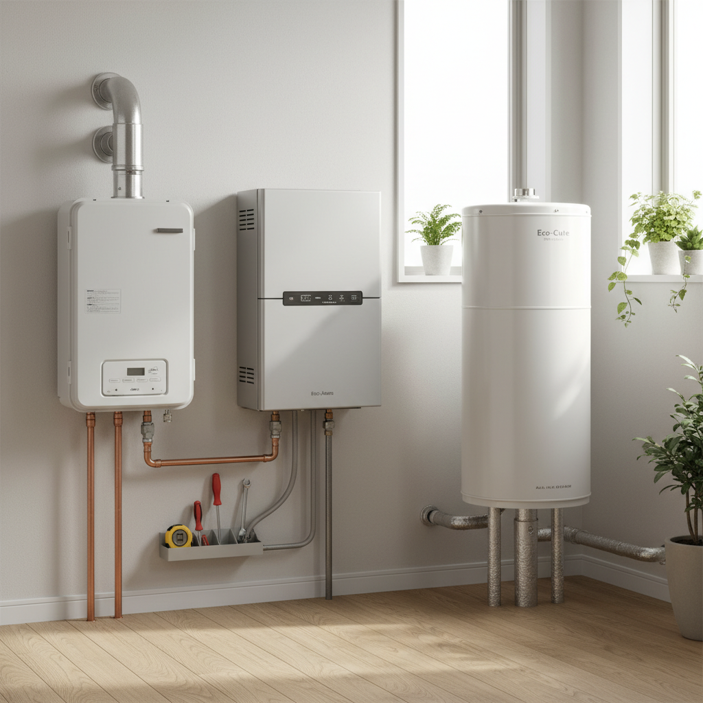 熱源別に見る交換費用の目安とランニングコストに関する画像