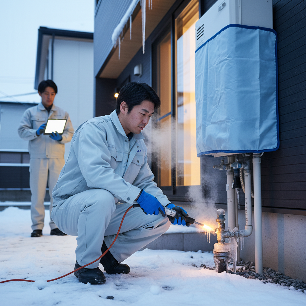 冬場の凍結トラブルにも対応できる業者選びのポイントに関する画像