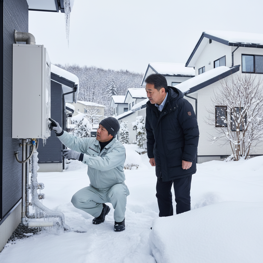 凍結防止とメンテナンスの重要性に関する画像