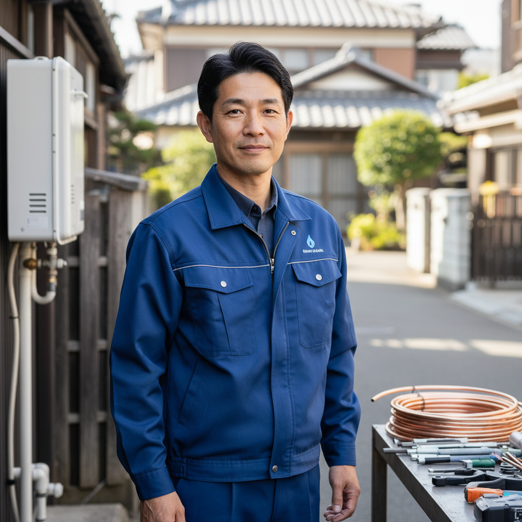 伊達の給湯器・ボイラー専門の職人