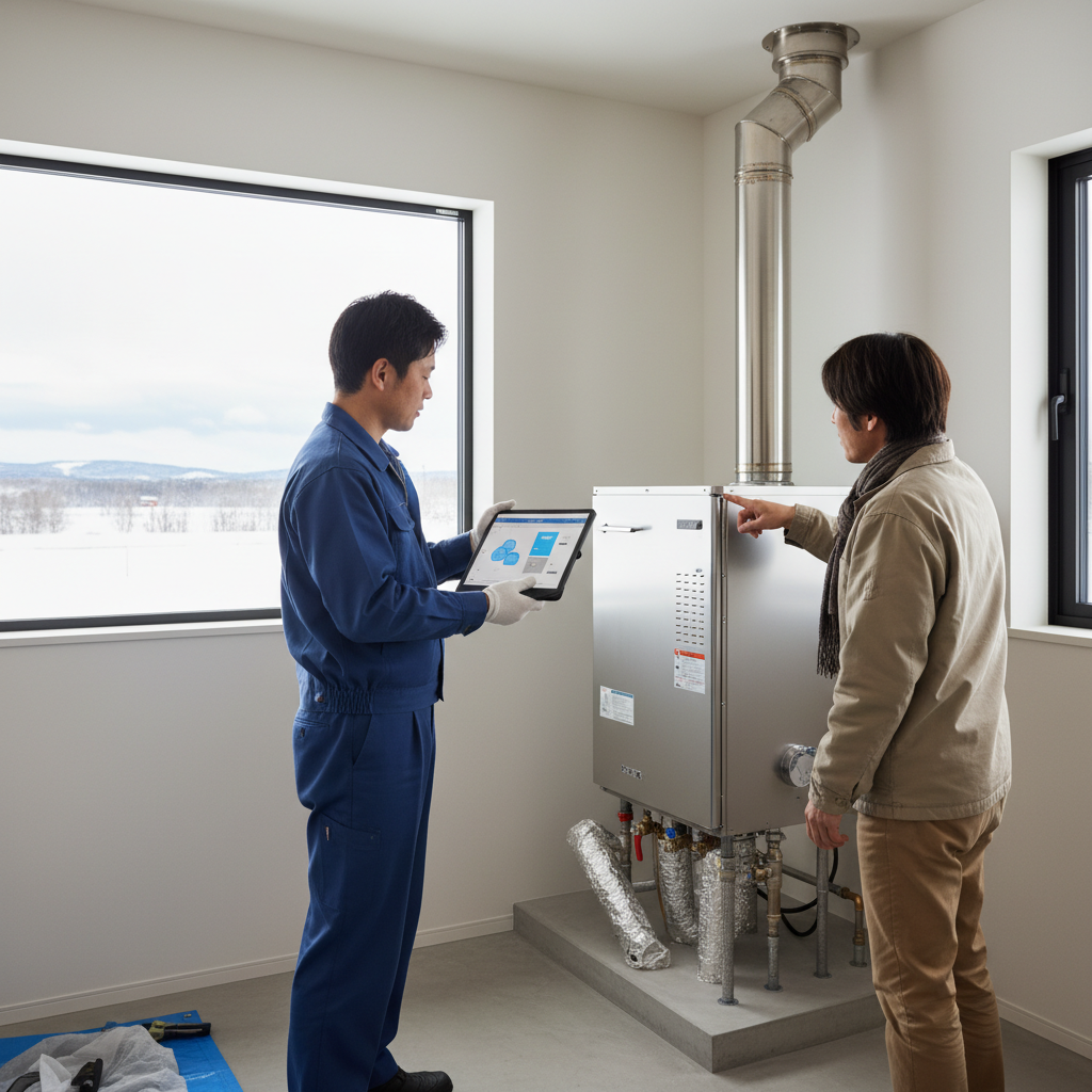 石狩市の給湯器交換における重要ポイントに関する画像