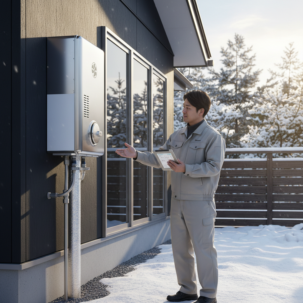 コロナ石油給湯器交換費用と寒冷地仕様の注意点に関する画像