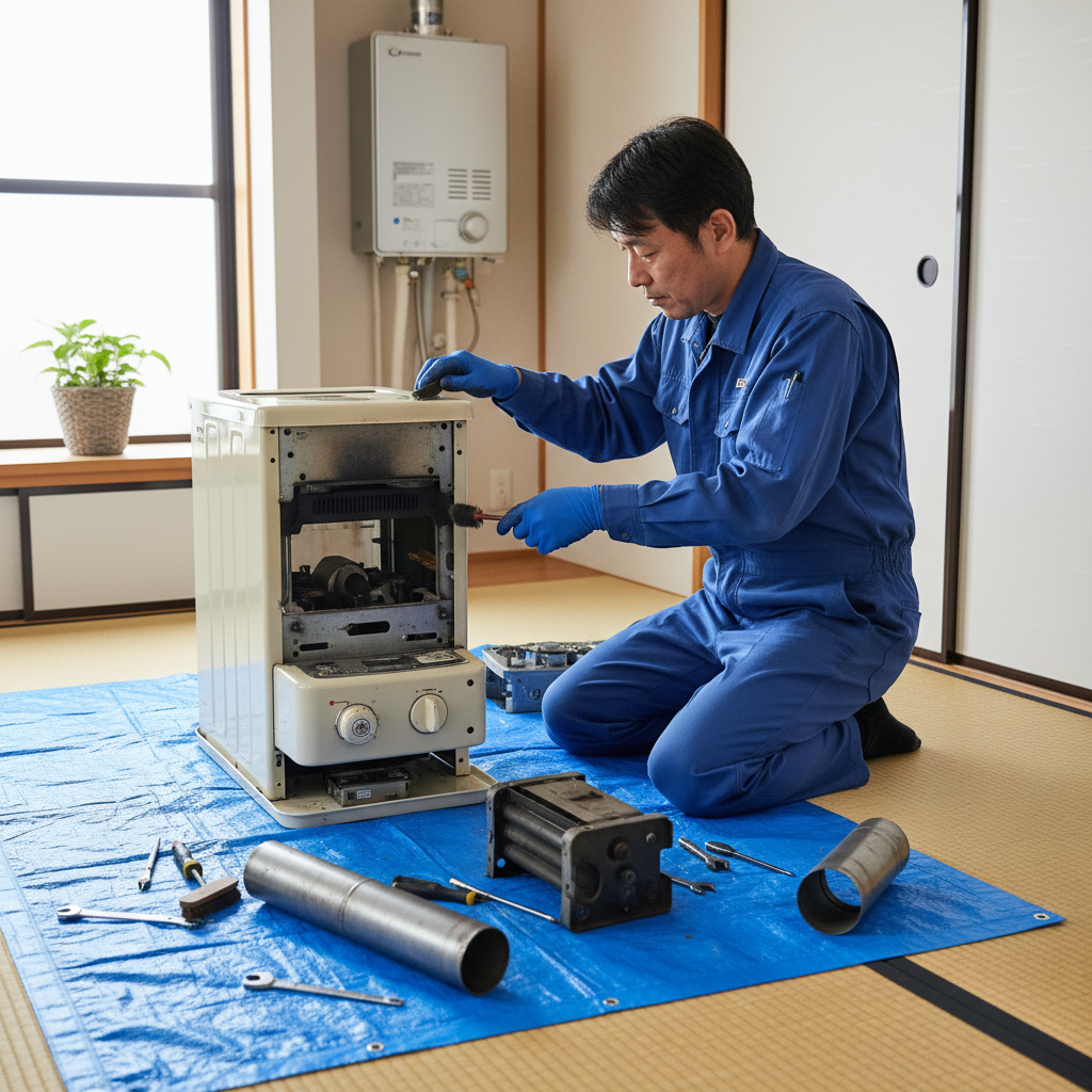 ストーブ分解掃除も五所川原では重要なメンテナンスに関する画像