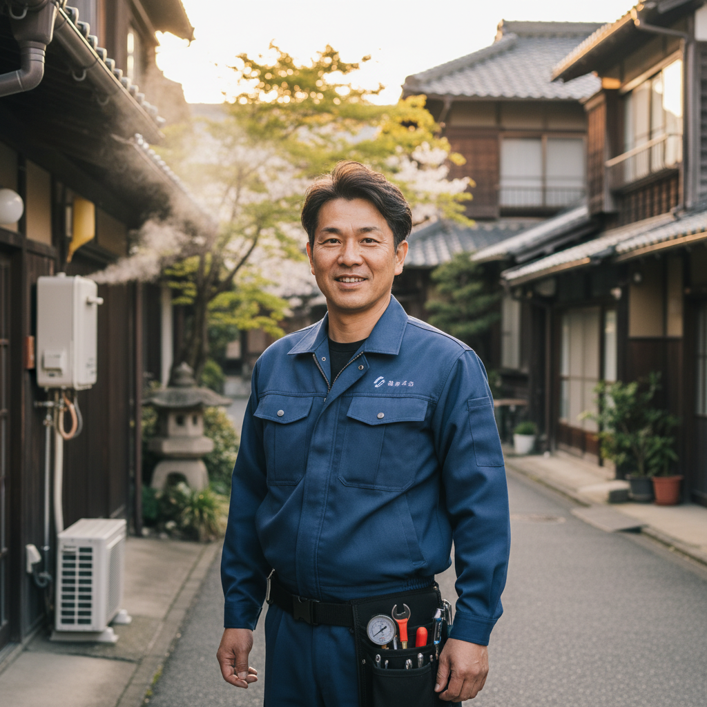 青森の給湯器・ボイラー専門の職人