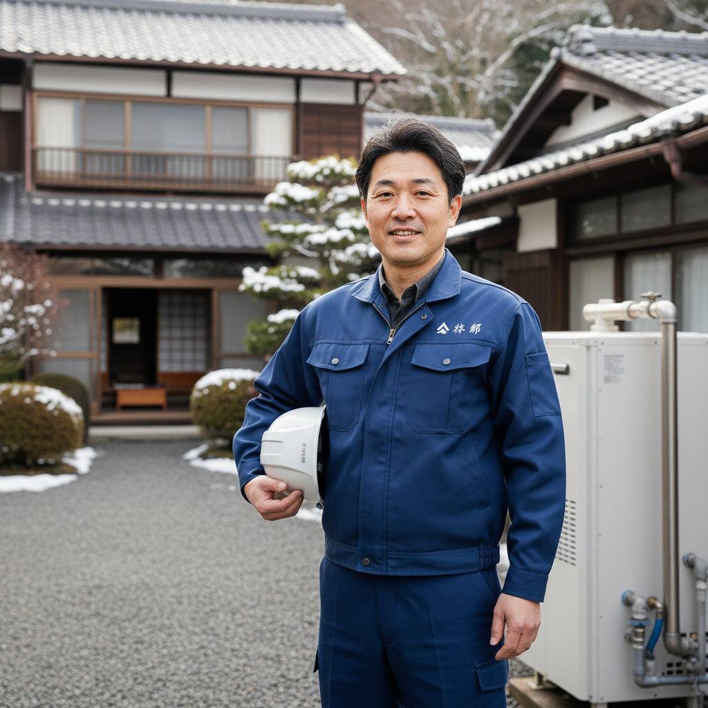 青森の給湯器・ボイラー専門の職人