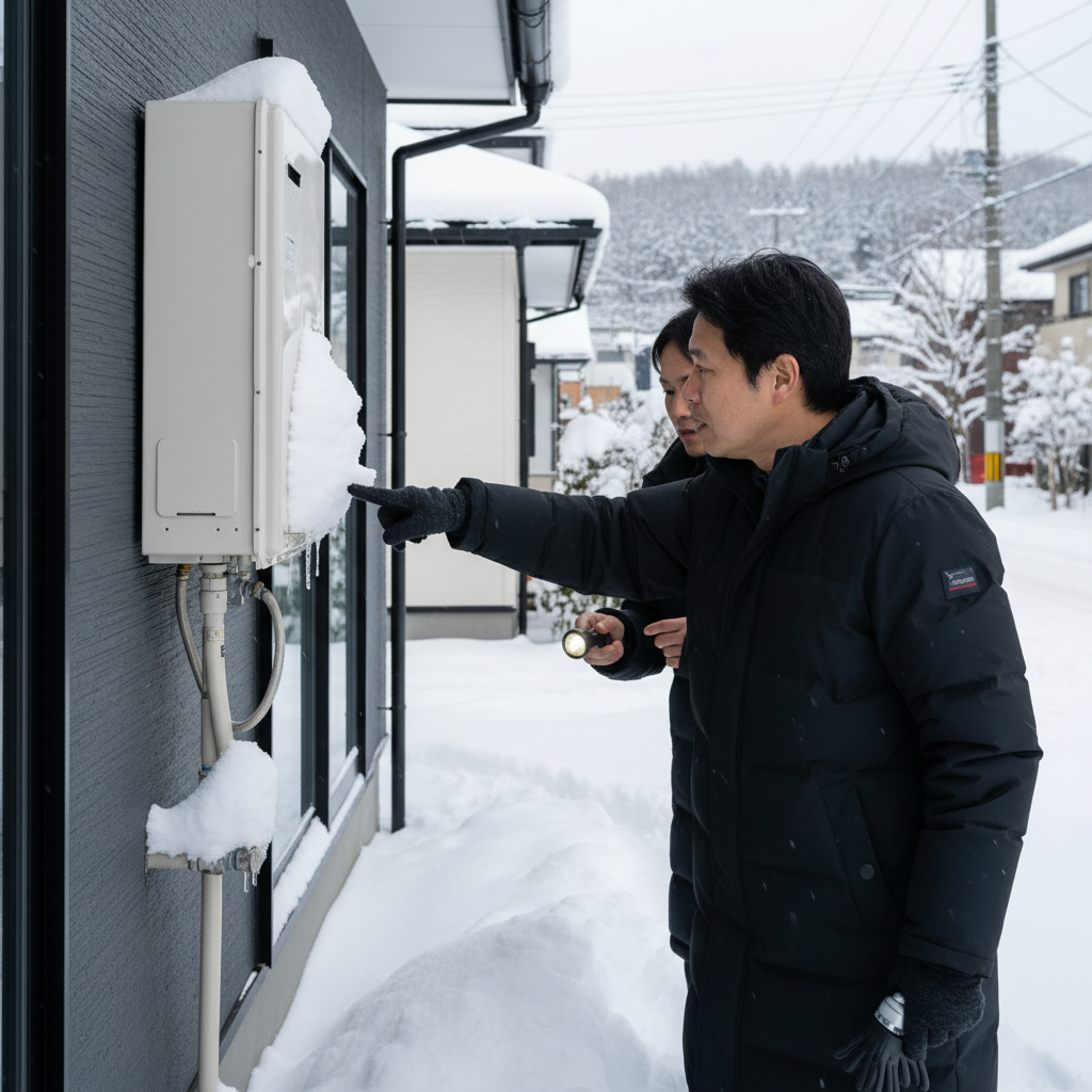 十和田市での事故防止と安全な給湯器利用に関する画像