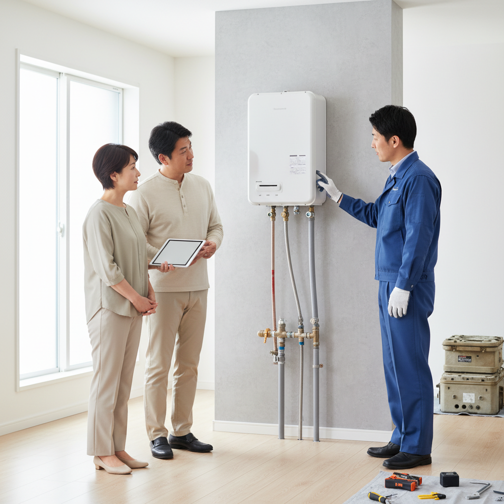 給湯器を全て交換する費用はいくらですか？工事費込みの目安に関する画像