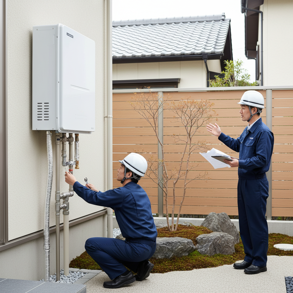 給湯器本体と工事費の合計相場に関する画像