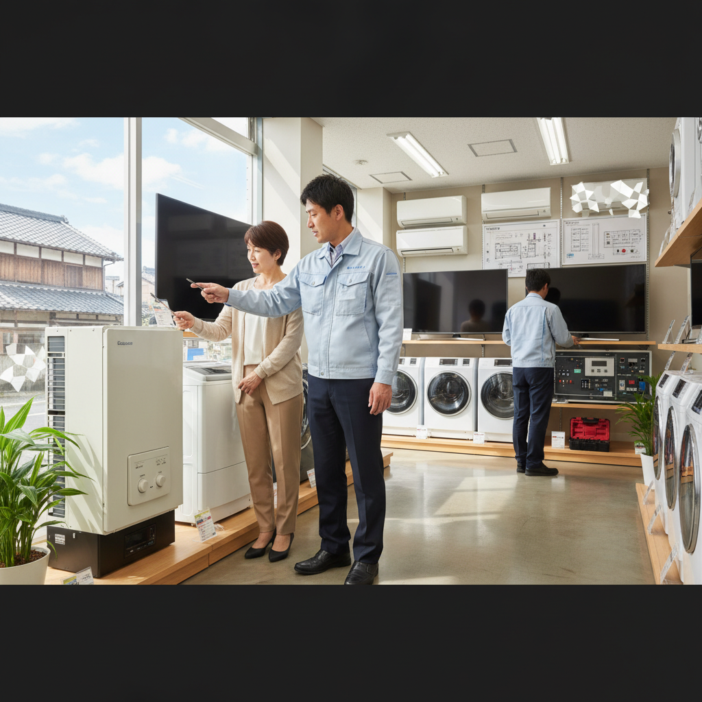 花巻電気屋や岩手県家電修理対応業者の特徴に関する画像