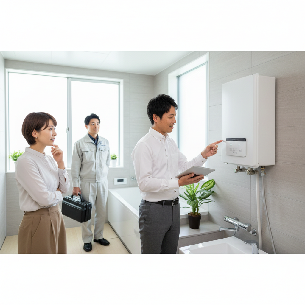 風呂給湯器の交換はどこに頼めばいいですか？に関する画像