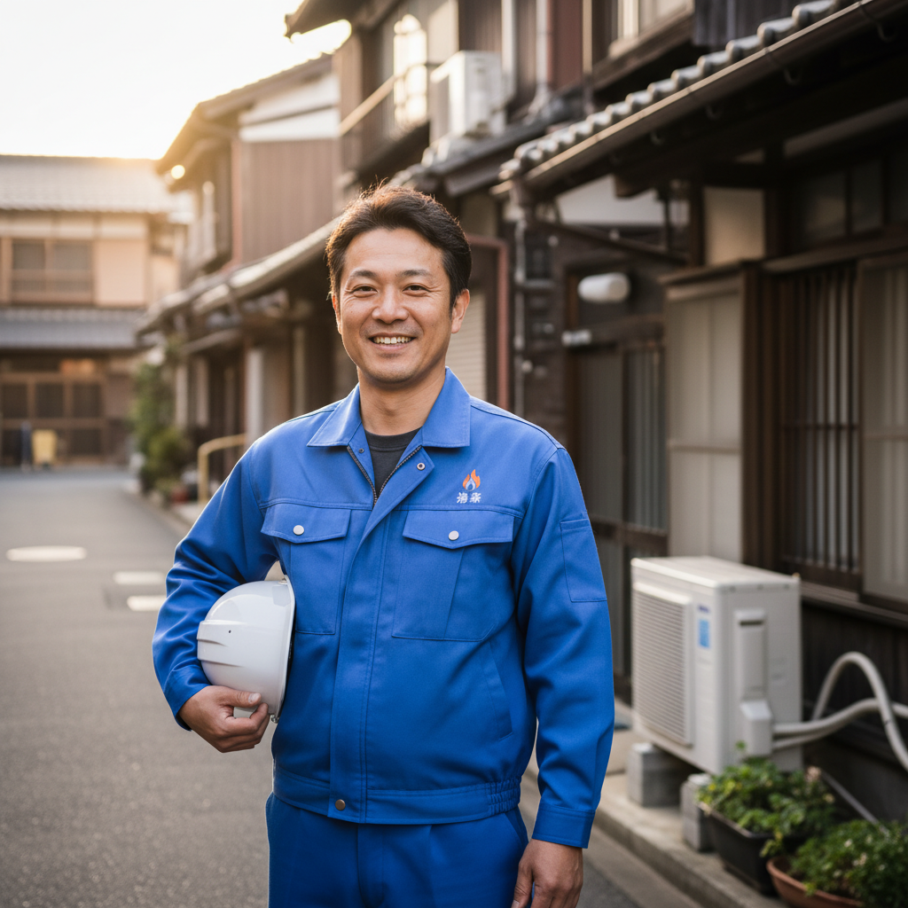 二戸の給湯器・ボイラー専門の職人