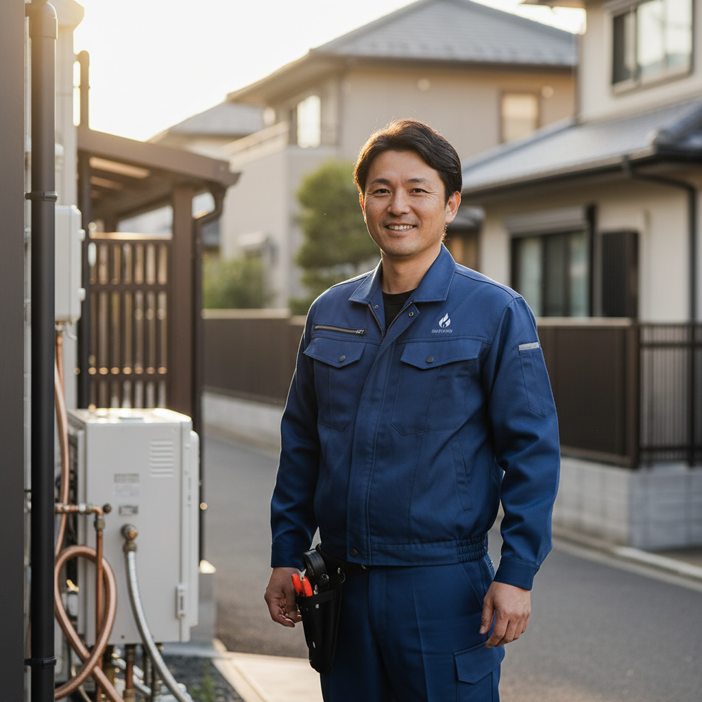 北本の給湯器・ボイラー専門の職人