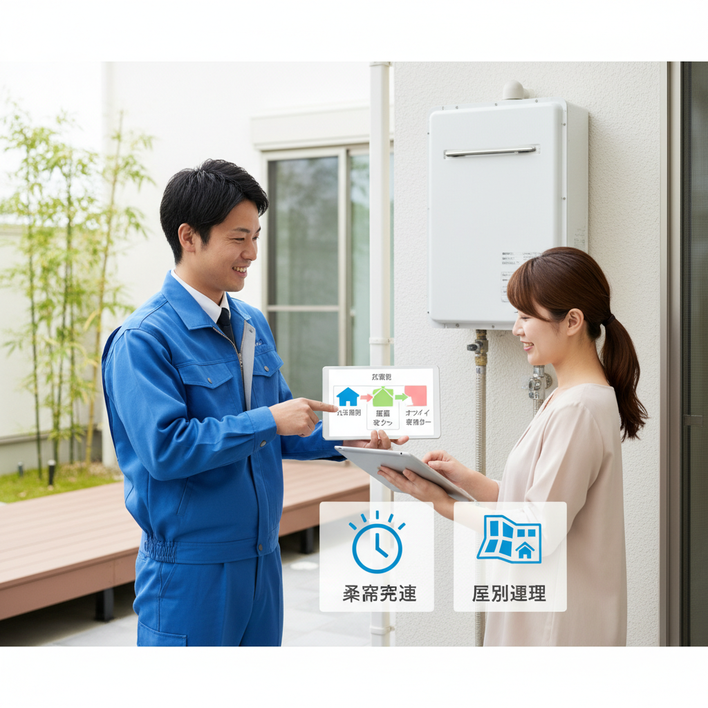 給湯器の交換はどこに頼めばいいですか？に関する画像