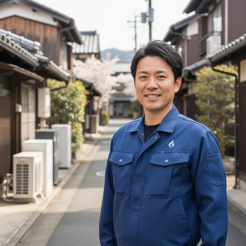 日高の給湯器・ボイラー専門の職人