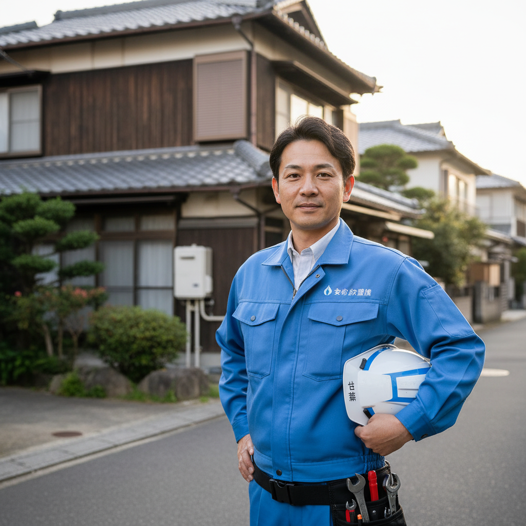吉川の給湯器・ボイラー専門の職人