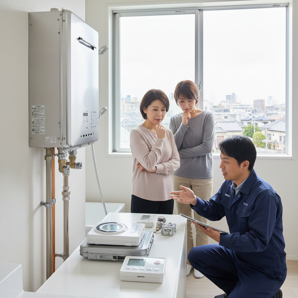 給湯器の交換費用は平均していくらですか？に関する画像