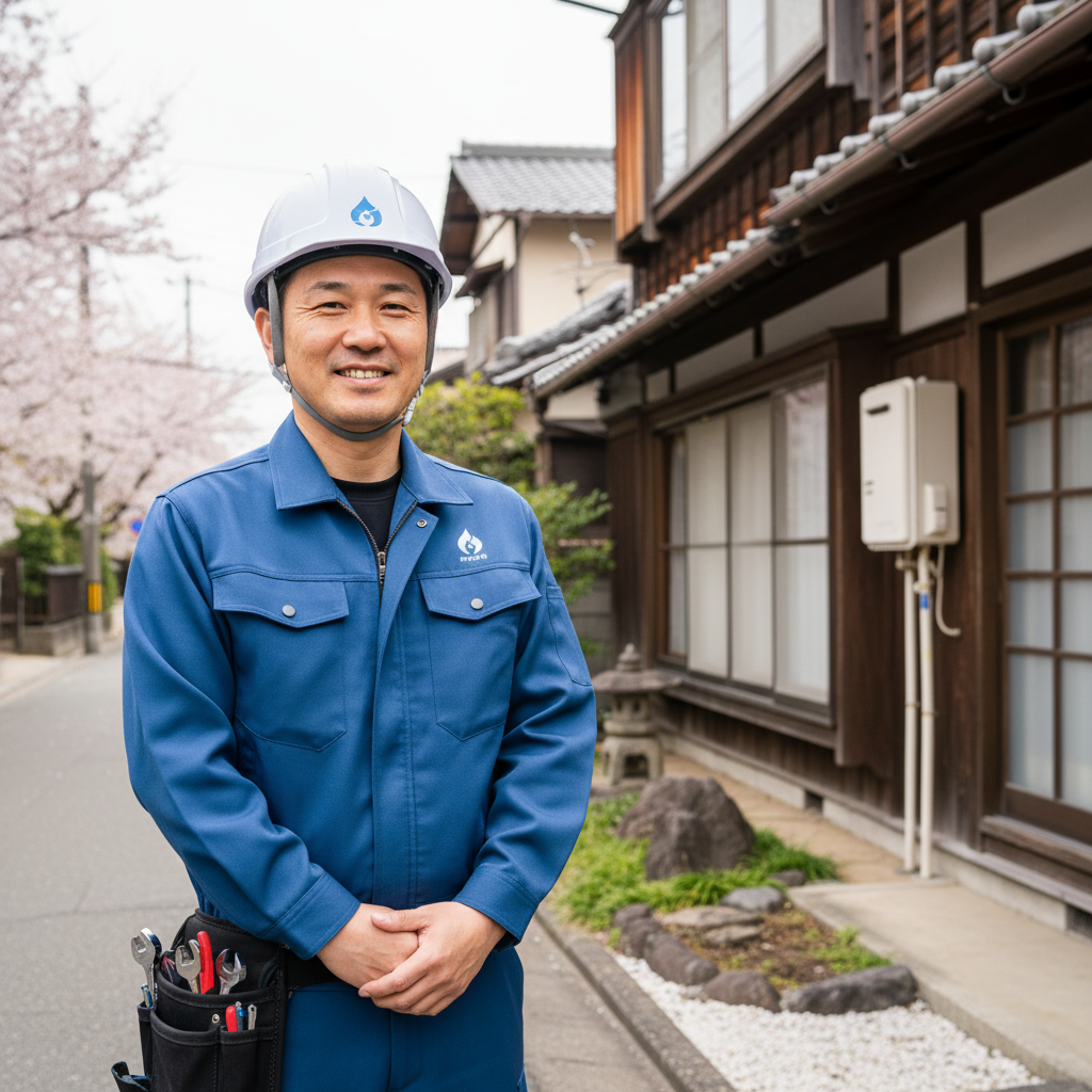 岩沼の給湯器・ボイラー専門の職人