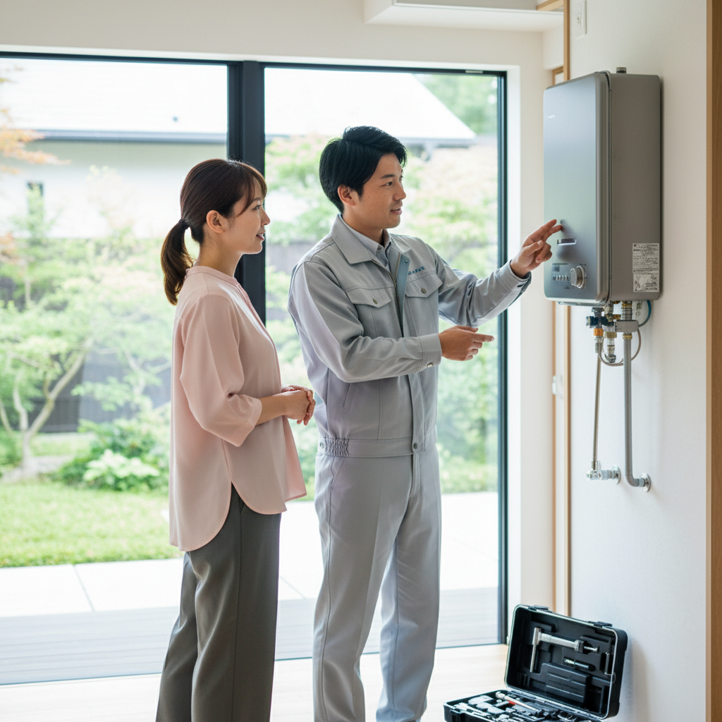 ミライズ 給湯器の特徴とサービス内容に関する画像