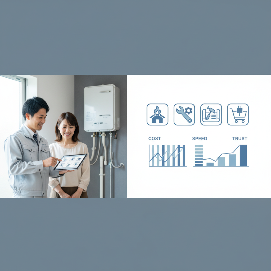 給湯器交換はどこに頼めばいいですか？に関する画像