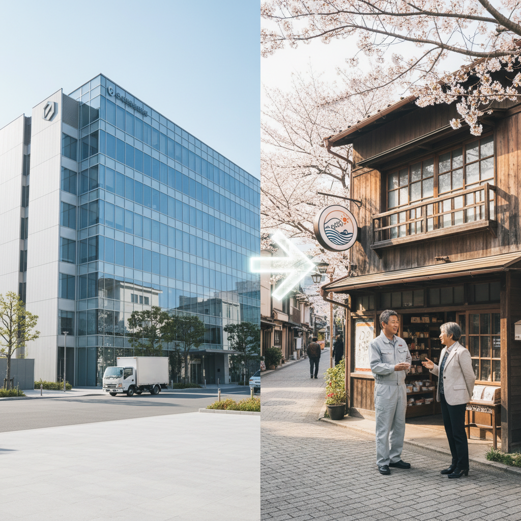 地元密着型業者と大手チェーンの違いに関する画像