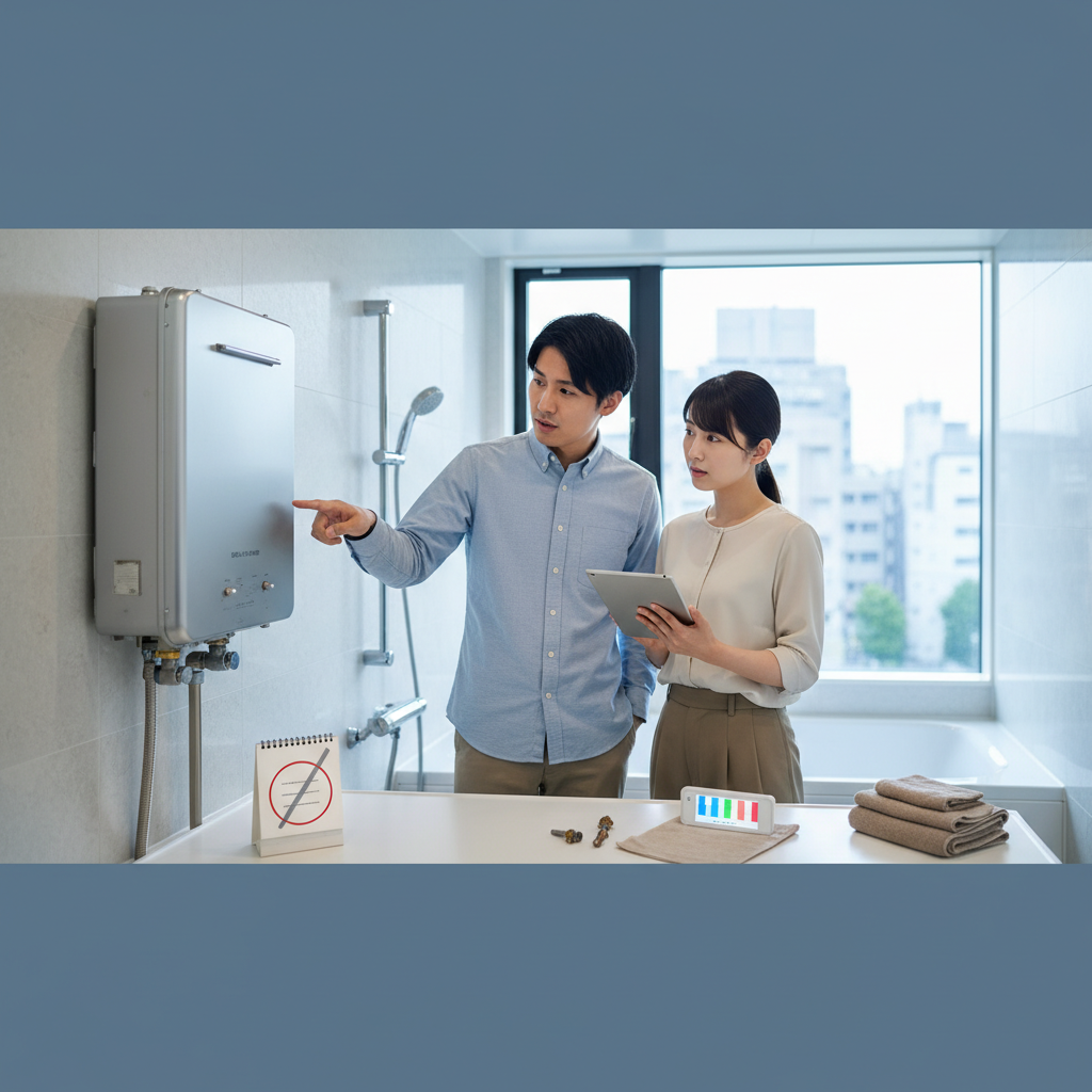 給湯器の寿命と交換のサインに関する画像