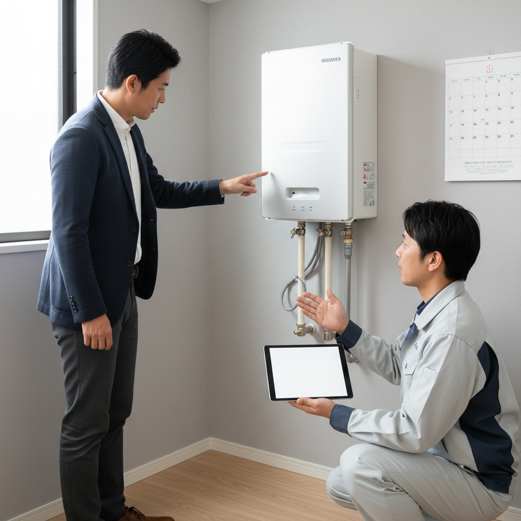 給湯器の寿命と交換時期の目安に関する画像
