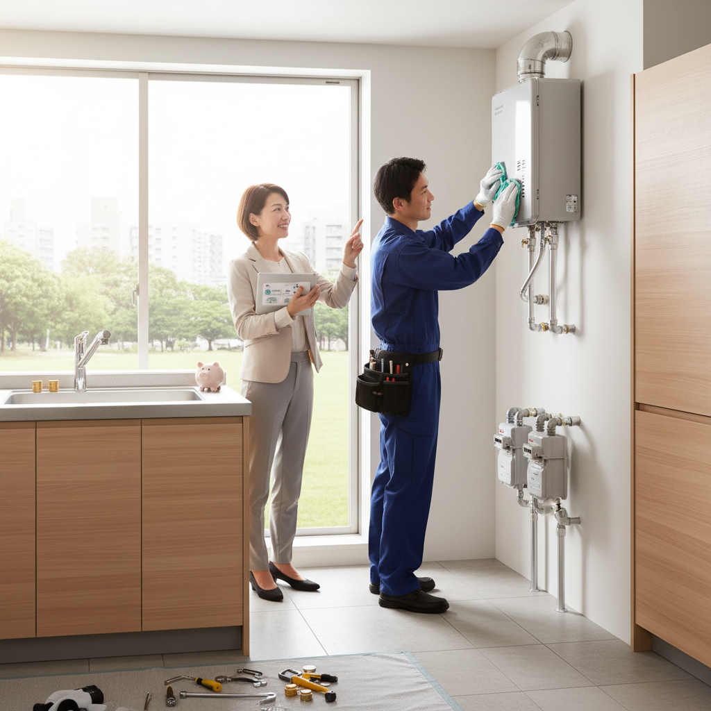 給湯器の交換にかかる費用はいくらですか？相場と内訳に関する画像