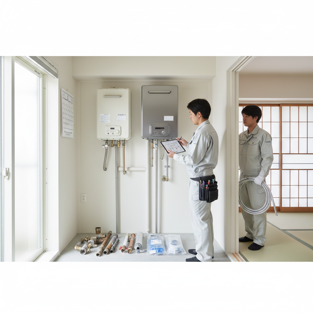 給湯器修理交換のタイミングと寿命の目安に関する画像