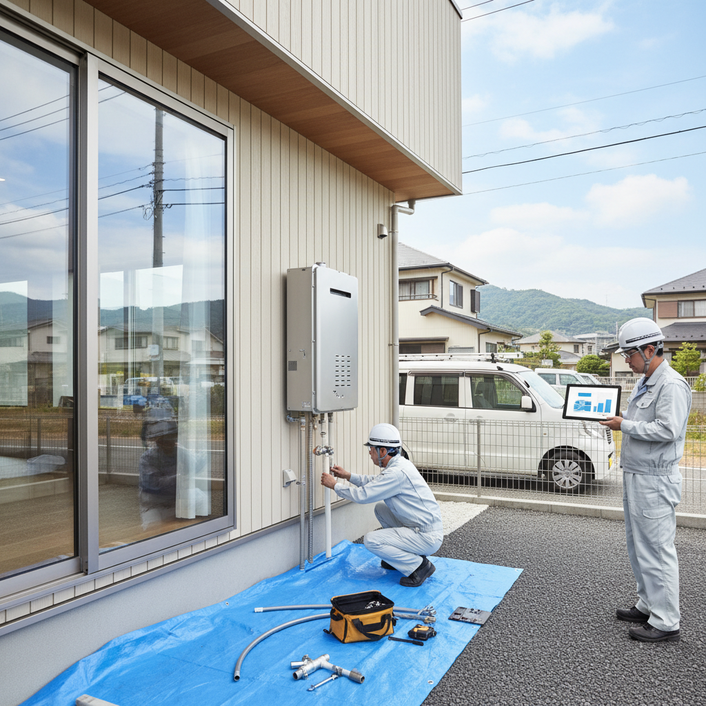 館山市での給湯器交換費用の相場と内訳に関する画像