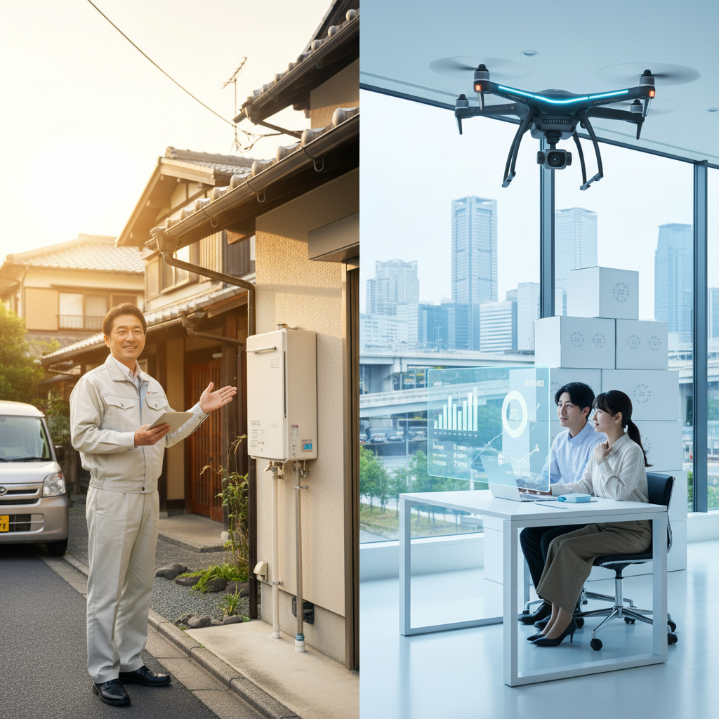 地元業者と大手ネット業者のメリット・デメリットに関する画像