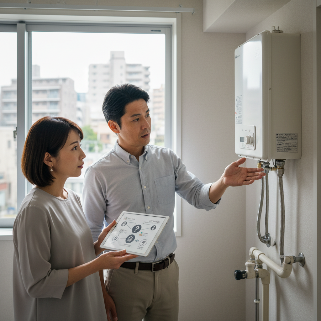 給湯器の交換費用は誰が負担するのですか？に関する画像