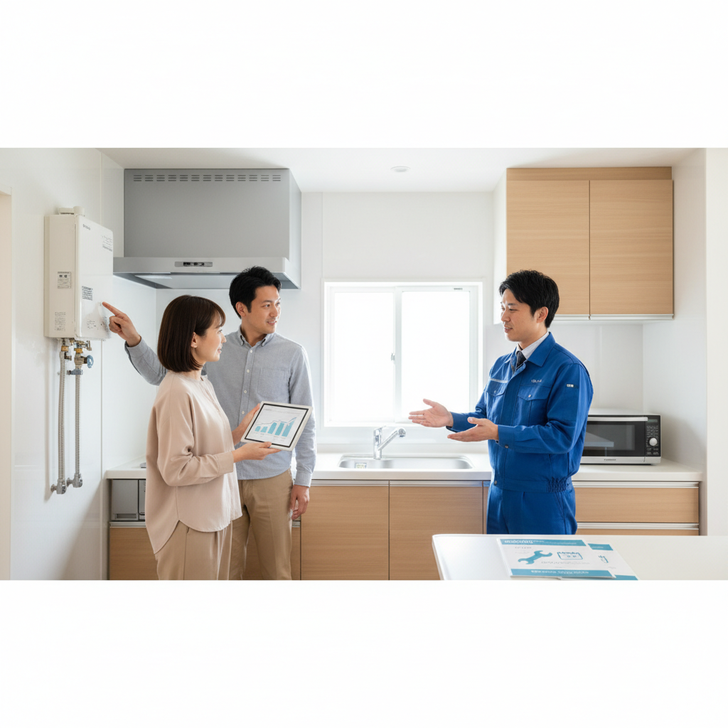 給湯器修理と交換の判断基準に関する画像
