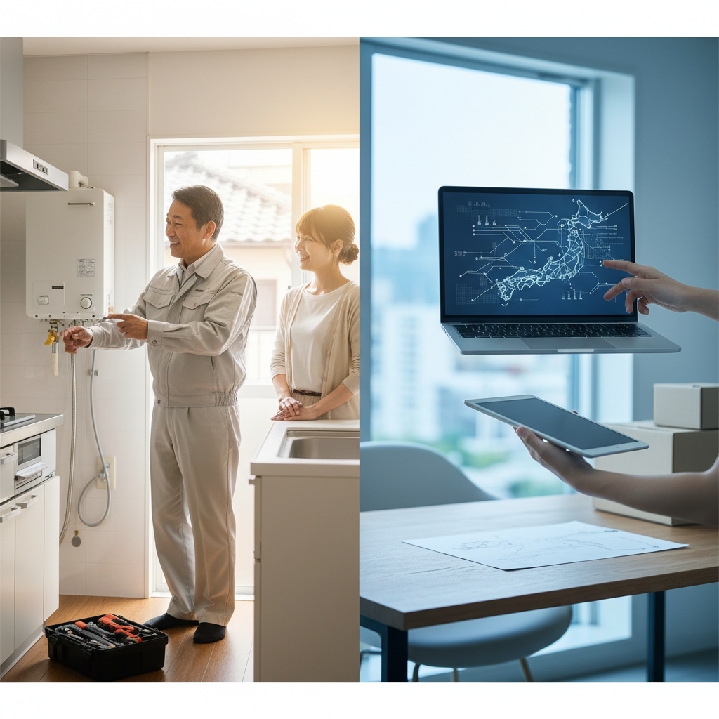 地域密着店とネット業者の特徴比較に関する画像