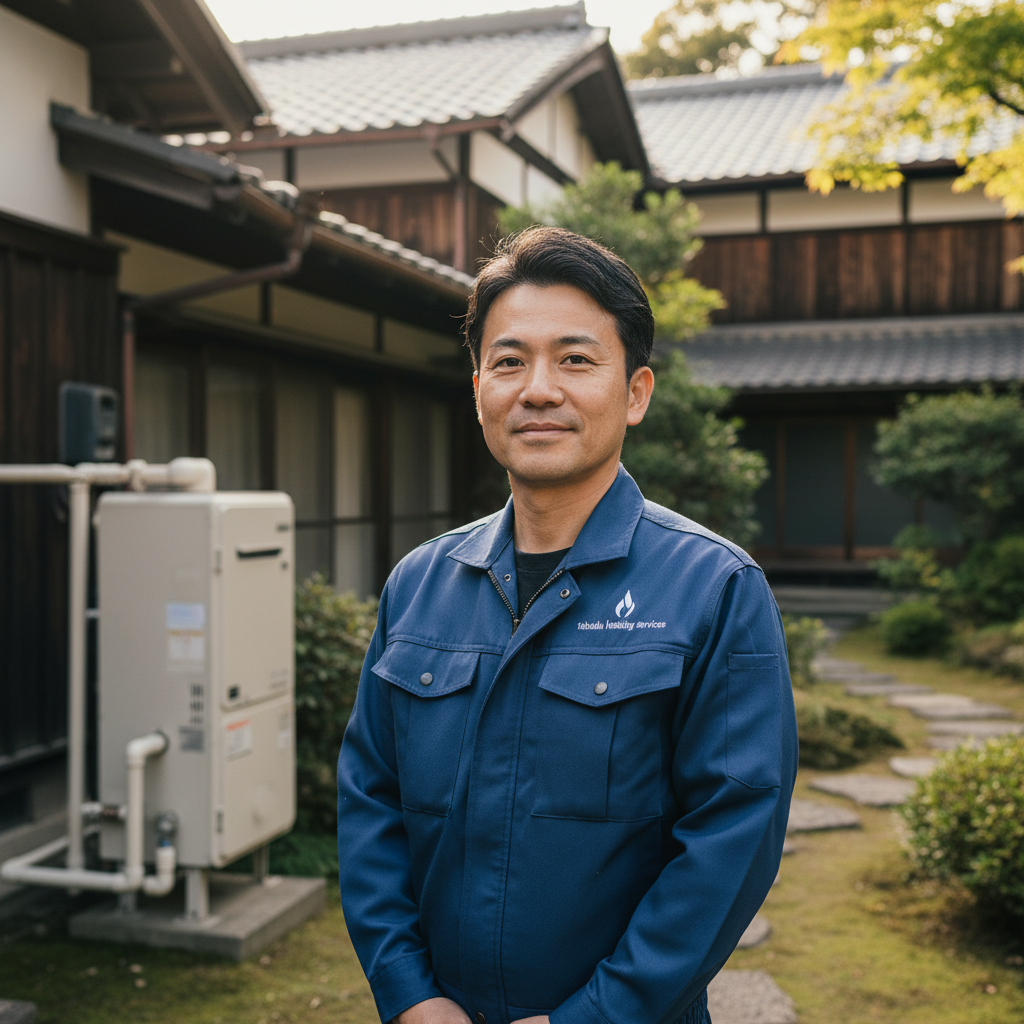 山形の給湯器・ボイラー専門の職人