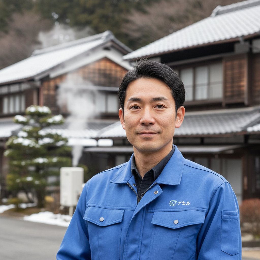 山形の給湯器・ボイラー専門の職人