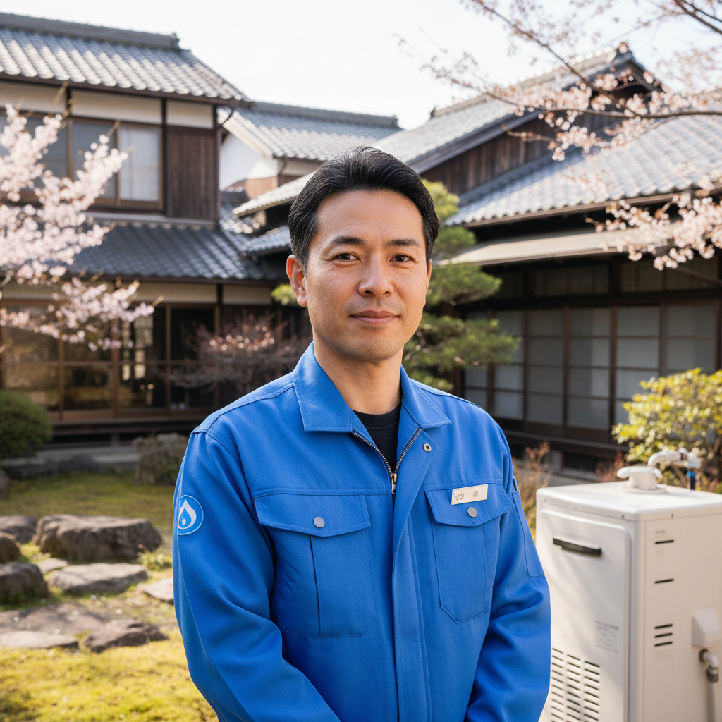 山形の給湯器・ボイラー専門の職人