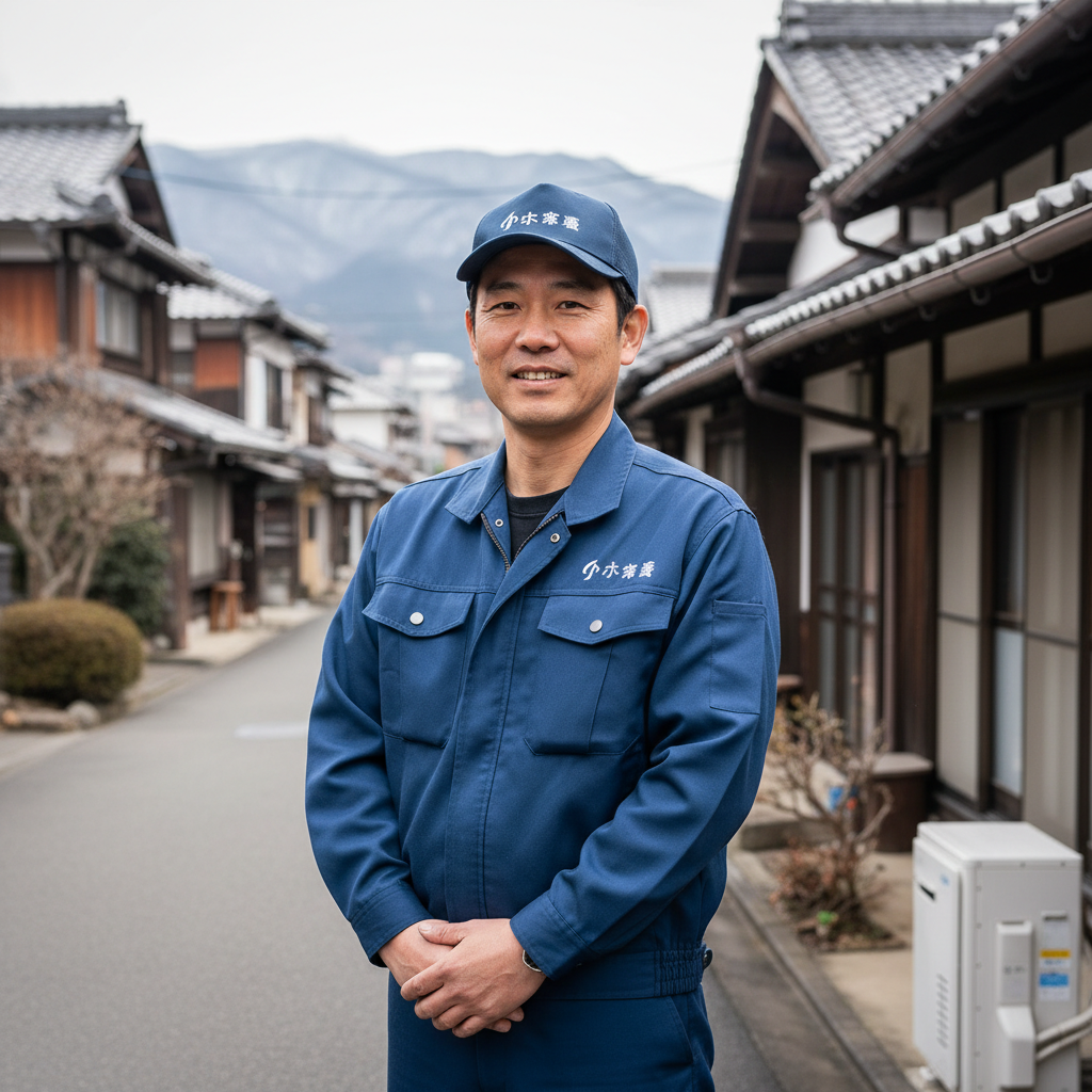 山形の給湯器・ボイラー専門の職人
