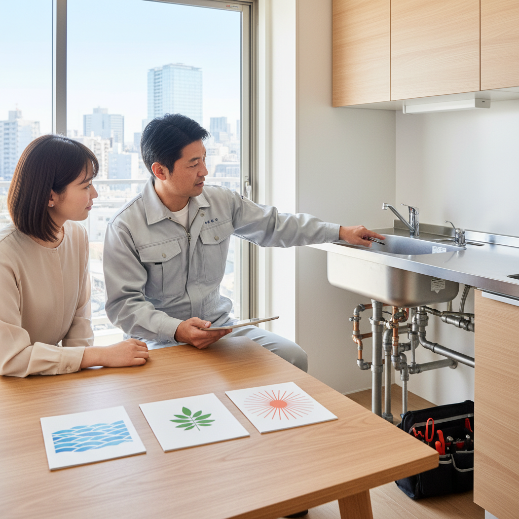 長井市で水道工事を依頼する際のポイントと注意点に関する画像