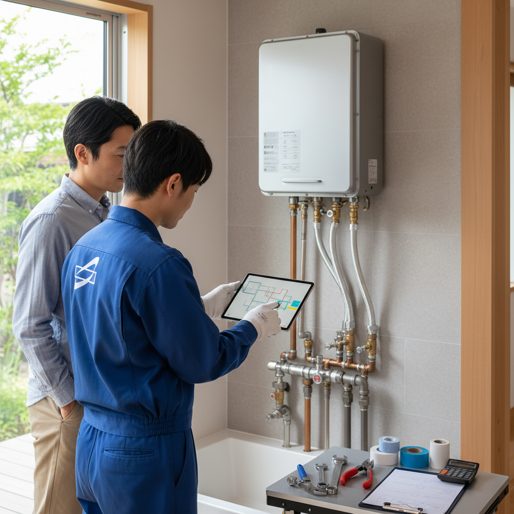 本体価格と工事費用の目安に関する画像