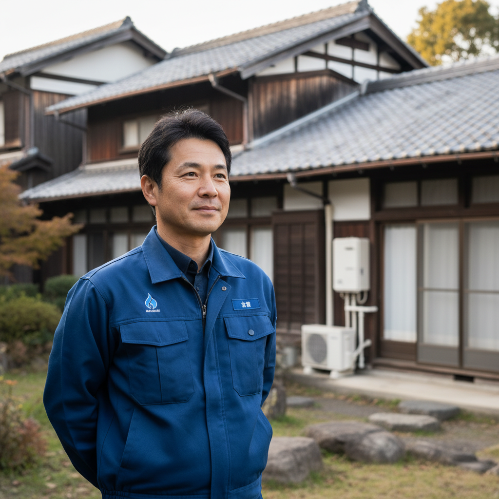 福島の給湯器・ボイラー専門の職人