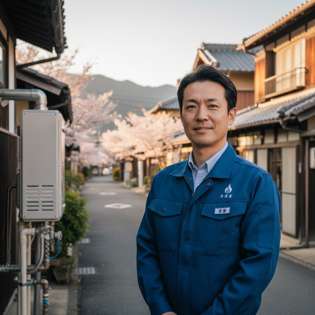 福島の給湯器・ボイラー専門の職人