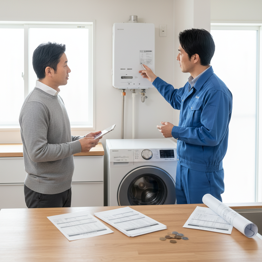 相馬市 給湯器交換 費用の内訳と目安に関する画像