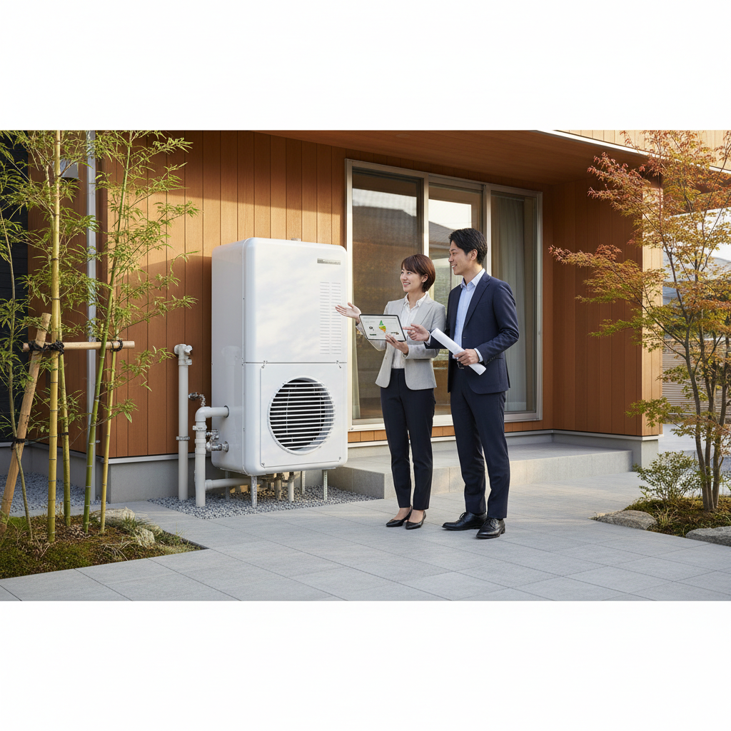 補助金の対象となる高効率給湯器と受給条件に関する画像